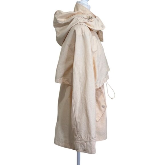 J.Crew Womens Perfect Lightweight Jacket Soft Champagne Rain Coat Size M - Picture 3 of 8